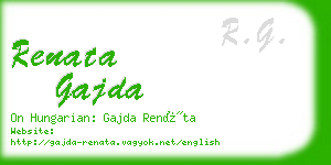 renata gajda business card